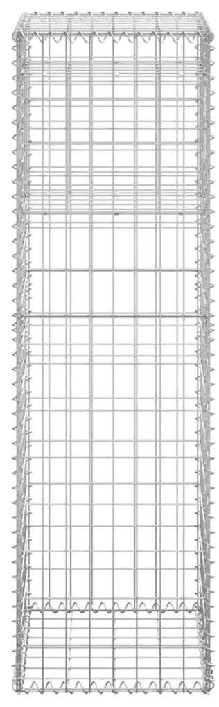 vidaXL Συρματοκιβώτια Στύλοι 2 τεμ. 40 x 40 x 140 εκ. Σιδερένιοι