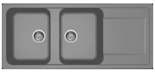 Νεροχύτης κουζίνας LIFE 500 Titanium 73 ELLECI 116x50cm