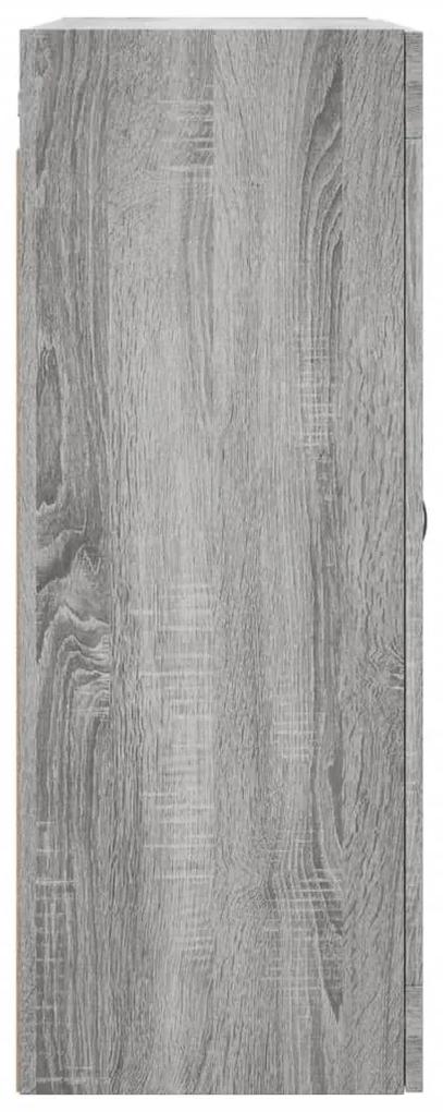 Ντουλάπι Επιτοίχιο Γκρι Sonoma 69,5 x 34 x 90 εκ. Επεξεργ. Ξύλο - Γκρι