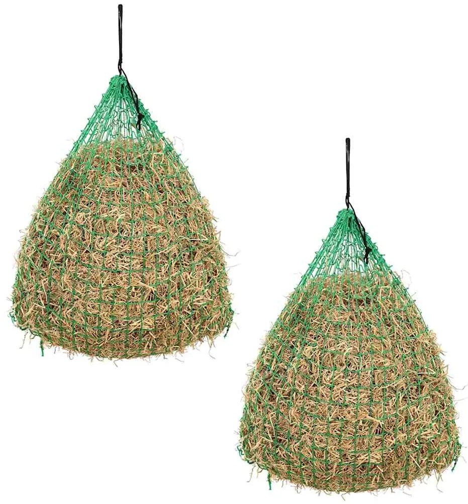 vidaXL Δίχτυα Σανού Στρογγυλά 2 τεμ. 1 x 1 μ. Πολυπροπυλένιο