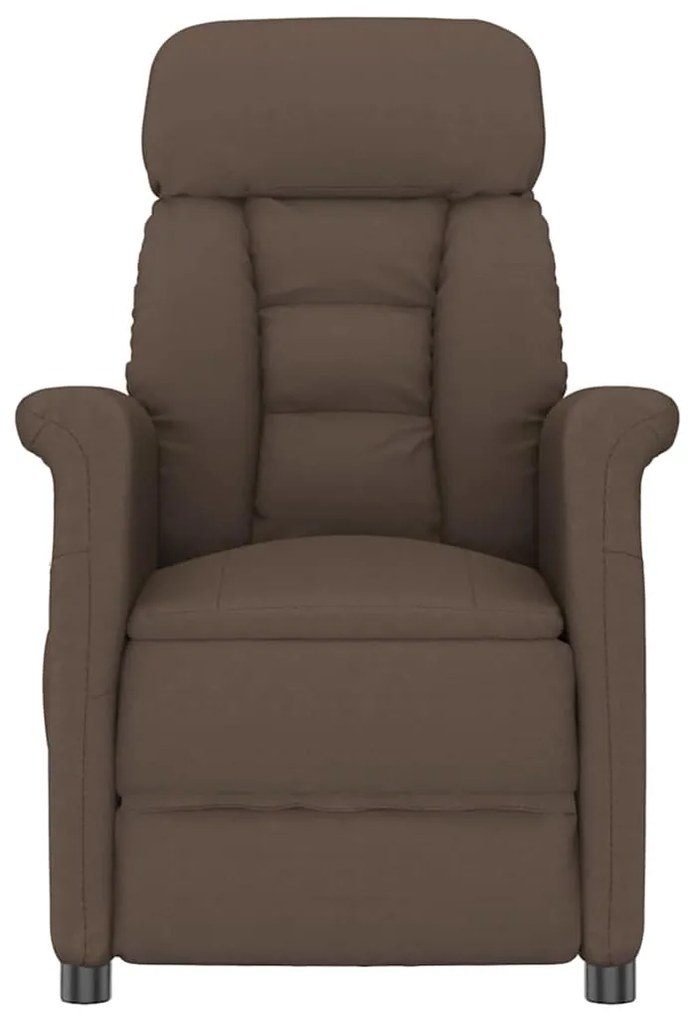 vidaXL Καρέκλα μασάζ Καφέ 70.5 x 96.5 x 95 cm Τεχνητό δέρμα