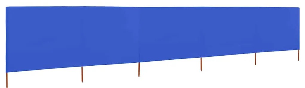vidaXL Προστατευτικό Αέρα με 5 Πάνελ Αζούρ Μπλε 600x80 εκ. Υφασμάτινο