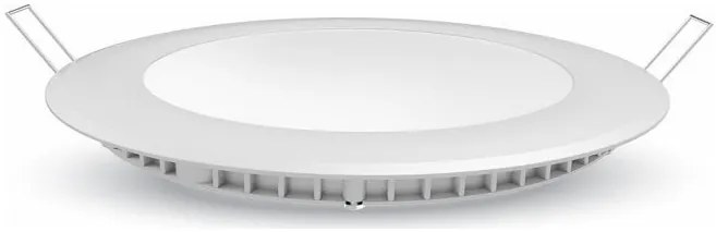 LED V-TAC mini Πάνελ Χωνευτό 24W Premium SAMSUNG Chip Στρογγυλό Θερμό Λευκό 724