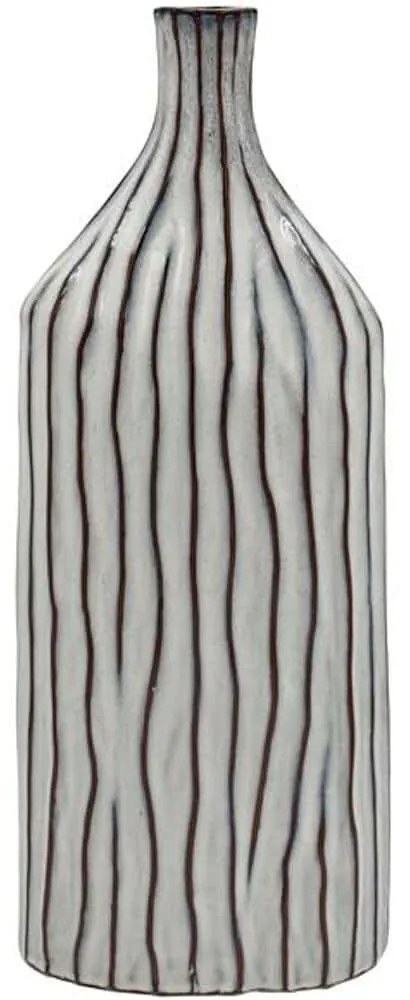 Βάζο Κεραμικό 003-125-125 18x9x44cm White-Grey Κεραμικό