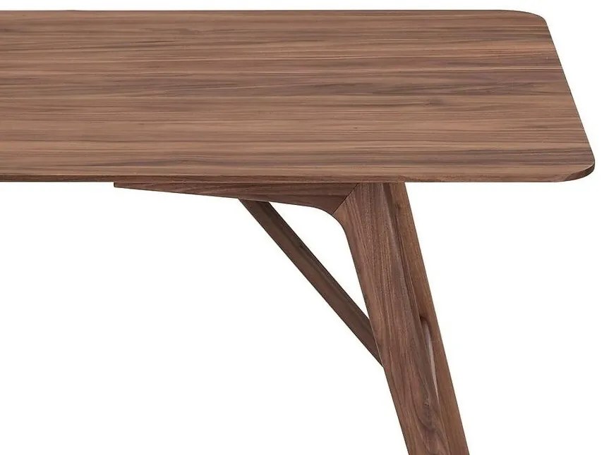 Τραπέζι Springfield B103, Καρυδί, 75x80x140cm, Φυσικό ξύλο καπλαμά, Ξύλο
