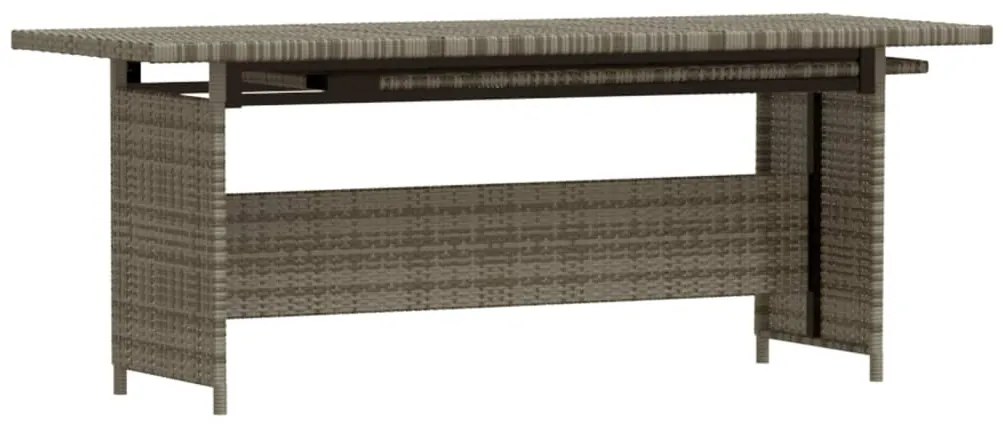 vidaXL Σαλόνι Κήπου 7 Τεμαχίων Γκρι από Συνθετικό Ρατάν με Μαξιλάρια