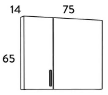 Καθρέπτης μπάνιου SIENA 75 Sonoma 75x14x65 εκ. 75x14x65 εκ.