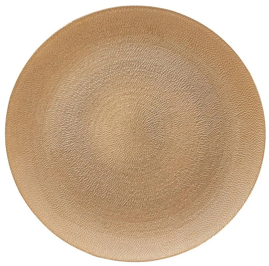 Πιάτο Ρηχό 07.202165A Φ28cm Gold Γυαλί