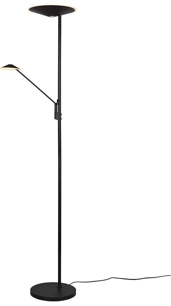 Φωτιστικό Δαπέδου Brantford 425610232 30x180cm Dim Led 3500Lm 30W/650Lm 6,5W Black Trio Lighting