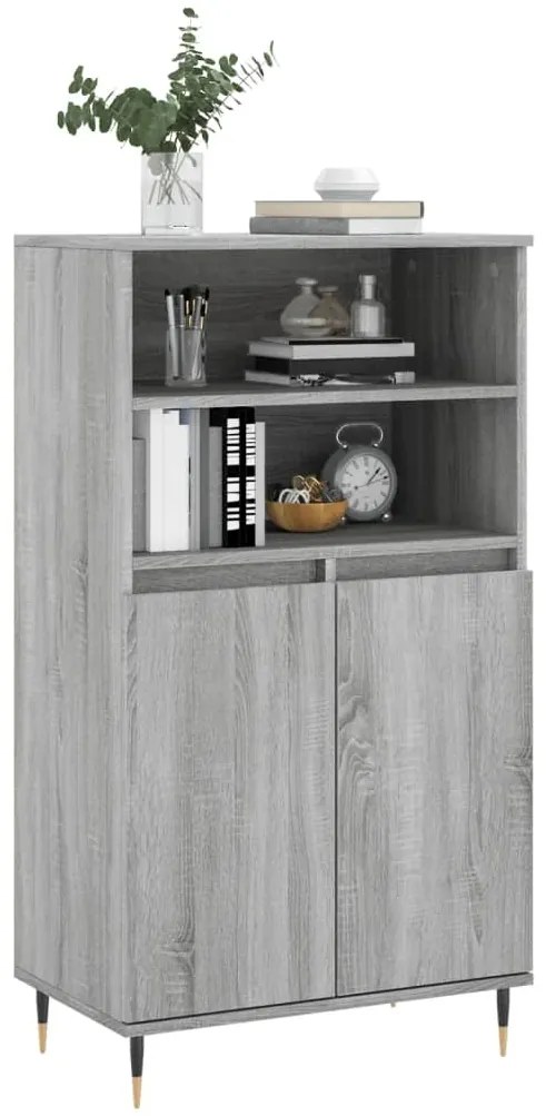 vidaXL Ντουλάπι Γκρι Sonoma 60 x 36 x 110 εκ. από Επεξεργασμένο Ξύλο