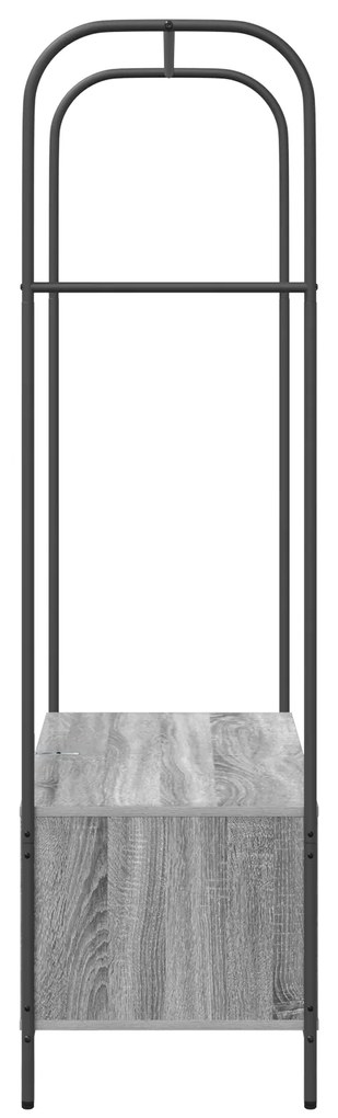 vidaXL Ράφι Ρούχων με Ράφια Γκρι Sonoma 100x44x160 εκ.