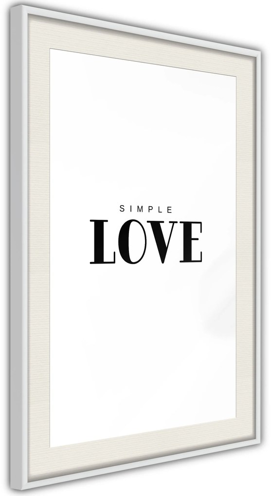 Αφίσα - Simple Love - 20x30 - Μαύρο - Χωρίς πασπαρτού