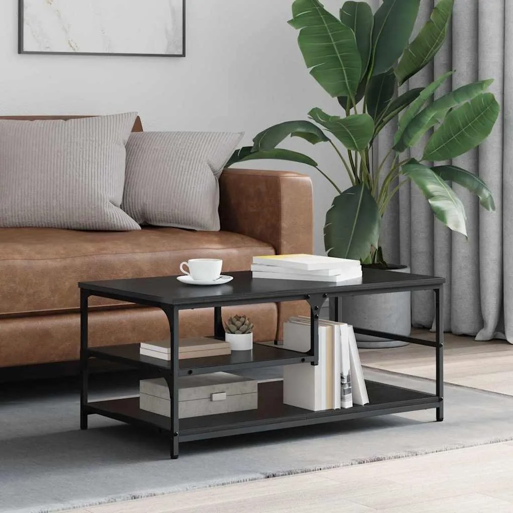 Τραπεζάκι σαλονιού Μαύρη Οξυά 90 x 49 x 40 εκ