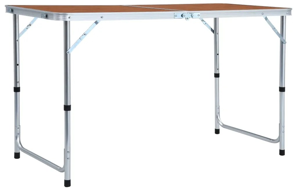 vidaXL Τραπέζι Κάμπινγκ Πτυσσόμενο 120 x 60 εκ. Αλουμινίου
