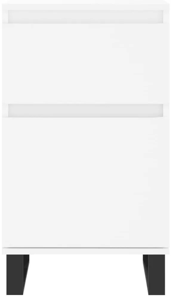 vidaXL Συρταριέρα Λευκή 40 x 35 x 70 εκ. από Επεξεργασμένο Ξύλο