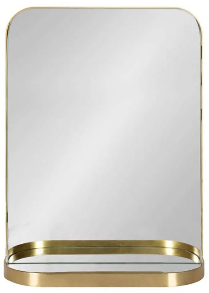 Καθρέπτης Τοίχου 3-95-987-0003 46x10x60cm Gold Inart Μέταλλο,Ξύλο