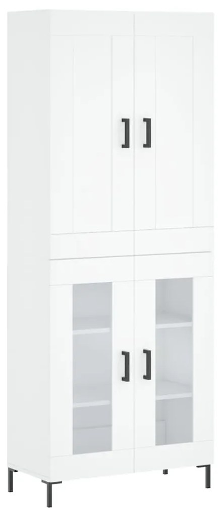 vidaXL Ντουλάπι Λευκό 69,5x34x180 εκ. από Επεξεργασμένο Ξύλο