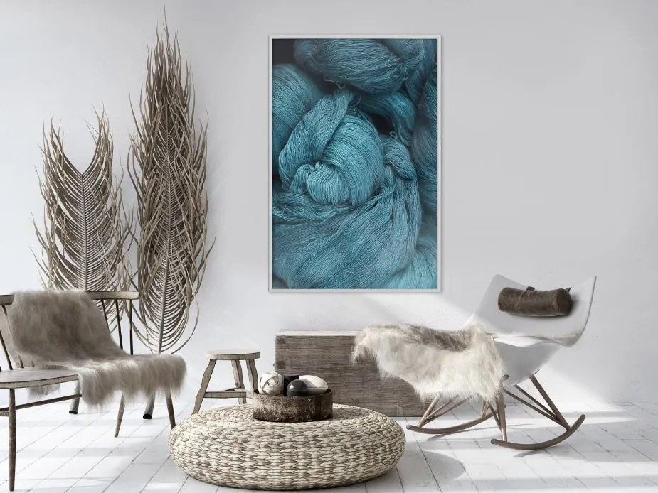 Αφίσα - Blue Skein - 40x60 - Χρυσό - Χωρίς πασπαρτού