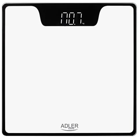 ADLER BATHROOM SCALE WITH LED DISPLAY WHITE