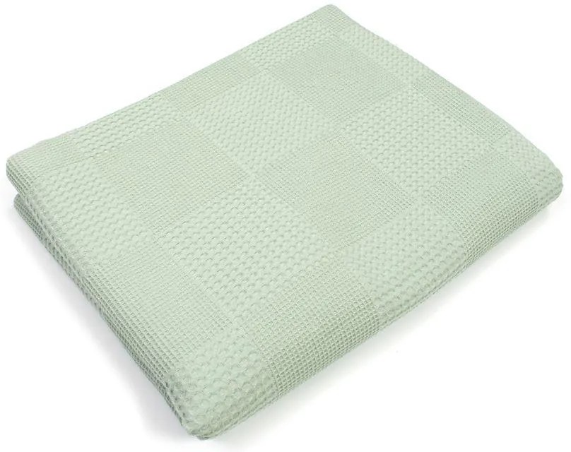 Dimcol Κουβέρτα Πικέ bebe Μονόχρωμη 120X150 Φυστικί 100% Cotton