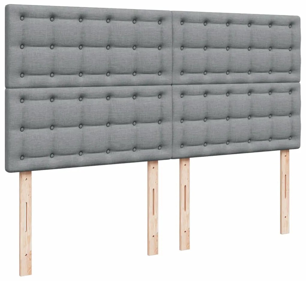 ΚΡΕΒΑΤΙ BOXSPRING ΜΕ ΣΤΡΩΜΑ ΑΝΟΙΧΤΟ ΓΚΡΙ 180X200 ΕΚ. ΥΦΑΣΜΑΤΙΝΟ 3290581