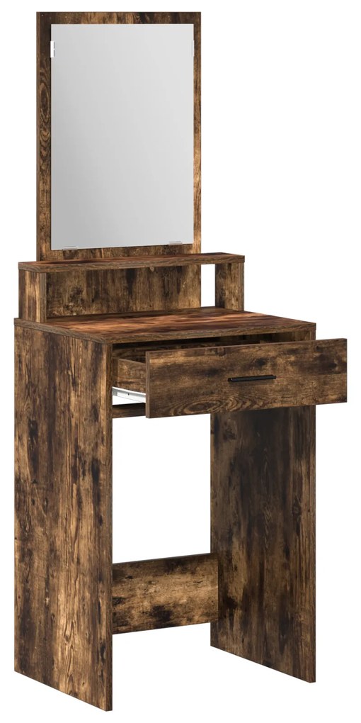 vidaXL Τουαλέτα με Συρτάρια Καπνιστού Δρυ 50x41x140 εκ