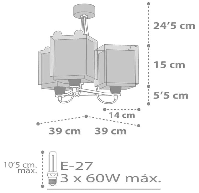 Little Teddy κρεμαστό τρίφωτο οροφής - 64577