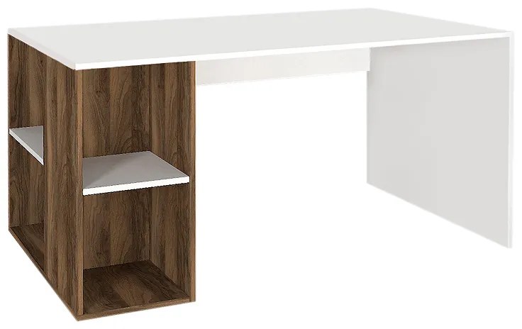 ΓΡΑΦΕΙΟ ΕΡΓΑΣΙΑΣ CORAL MEGAPAP ΧΡΩΜΑ ΛΕΥΚΟ - ΚΑΡΥΔΙ 140X60X75ΕΚ.