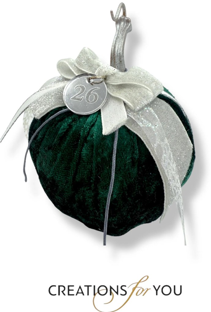 Κολοκύθα Σμαραγδί Πράσινο βελούδινη μεσαία - Χρυσό