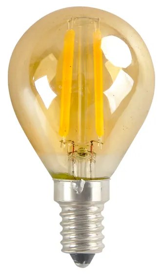 LED FILAMENT E14 BALL AMBER DIM 4W 2700K 230V AC 390LM RA80 ACA RETRO4WWDIMAM