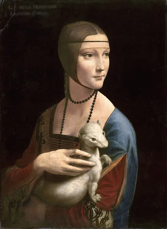 Αναπαραγωγή The Lady with the Ermine (Cecilia Gallerani), c.1490, Vinci, Leonardo da