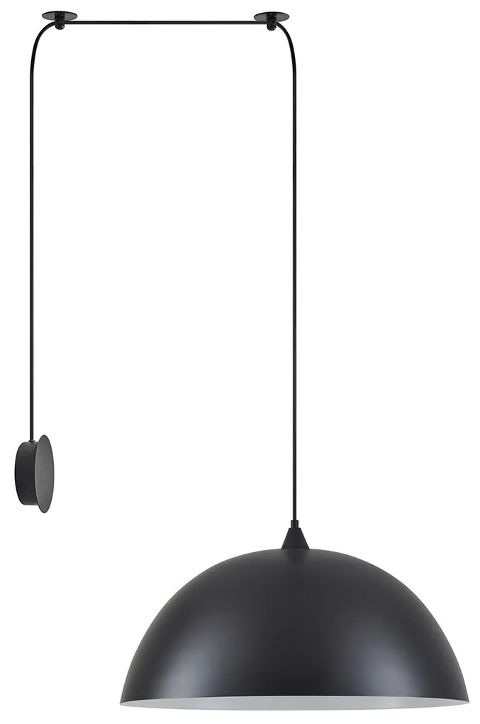 Φωτιστικό Τοίχου - Απλίκα SE21-BL-B10-BL1W-MS50 ADEPT PENDANT Black Metal Shade Wall Lamp+ - 51W - 100W - 77-8890