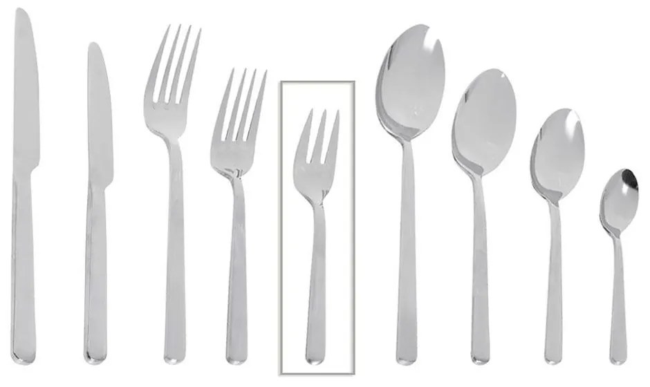 Πιρουνάκι Γλυκού Fortune CUS308K12 14,7cm Silver Espiel Stainless Steel