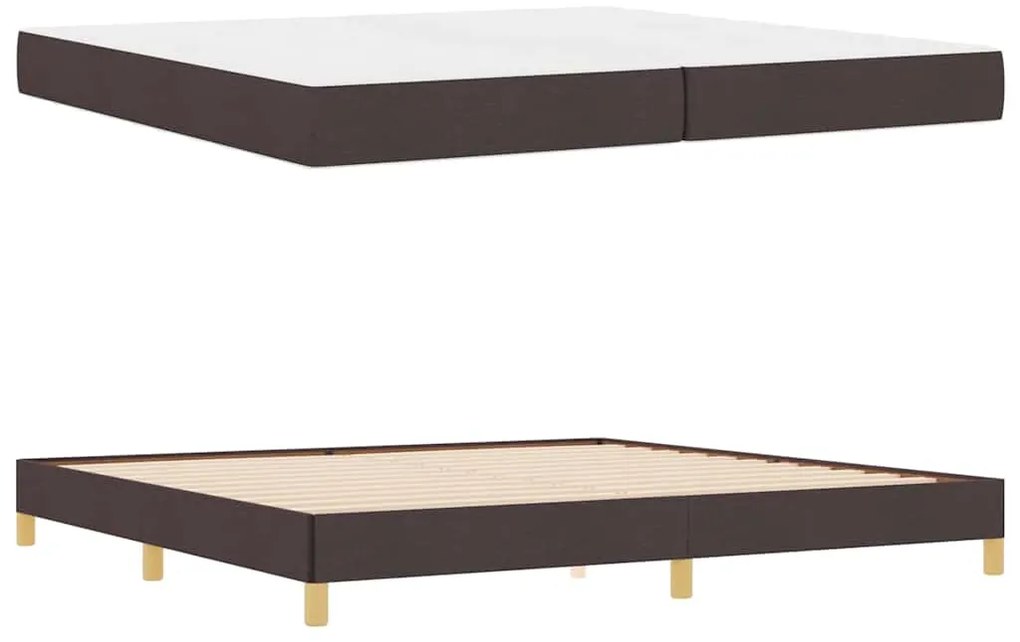 vidaXL Κρεβάτι με ελατήρια Καφέ 200 x 200 cm