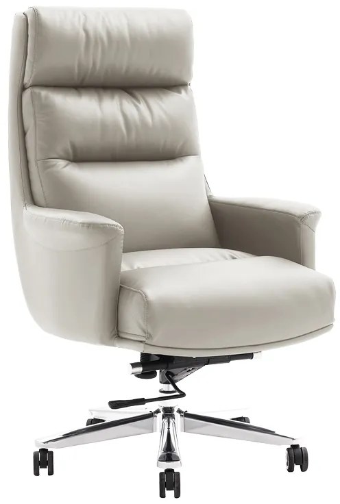 Καρέκλα γραφείου διευθυντή Nagal pakoworld PU σε μπεζ απόχρωση 71x73x117-123εκ 069-000081