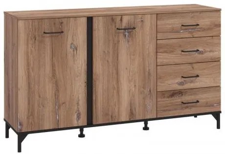 ΚΟΜΟΤΑ-ΜΠΟΥΦΕΣ CORSICA 3K4F FLAGSTAFF OAK-ΜΑΥΡΟ 159x42x92εκ 11011999