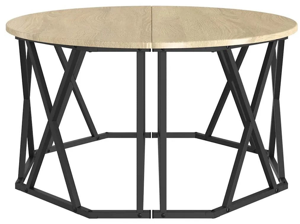 vidaXL Τραπεζάκι σαλονιού Sonoma Δρυς 80 x 80 x 42 cm