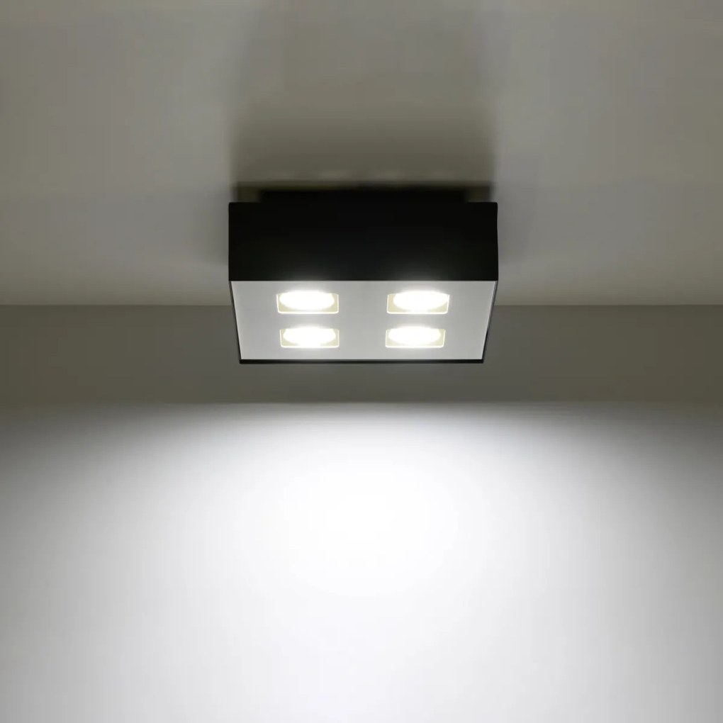 Sollux Φωτιστικό οροφής Mono 4,ατσάλι,4xGU10/40w