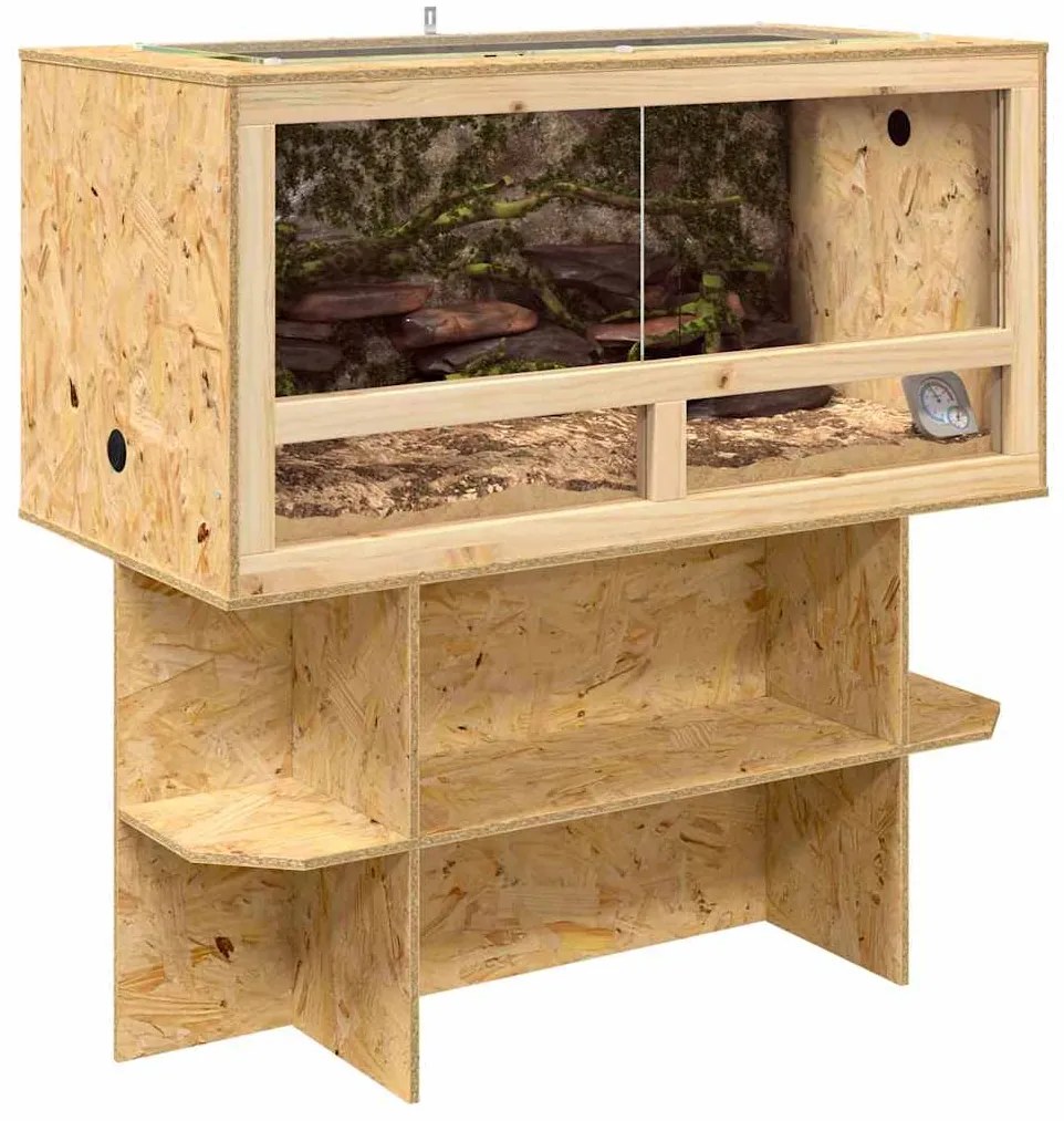 vidaXL Terrarium Καφέ 100 x 50 x 100 cm OSB