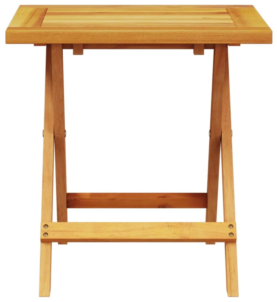 vidaXL Ξαπλώστρα με Μαξιλάρι & Τραπέζι από Μασίφ Ξύλο Ακακίας