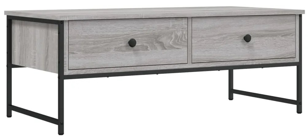 vidaXL Τραπεζάκι Σαλονιού Γκρι Sonoma 101x49x39,5 εκ. Επεξεργ. Ξύλο