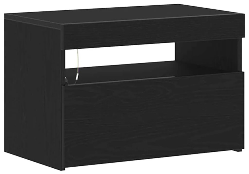 vidaXL Ντουλάπι TV Μαύρο 60 x 35 x 40 εκ. Επεξεργασμένο ξύλο
