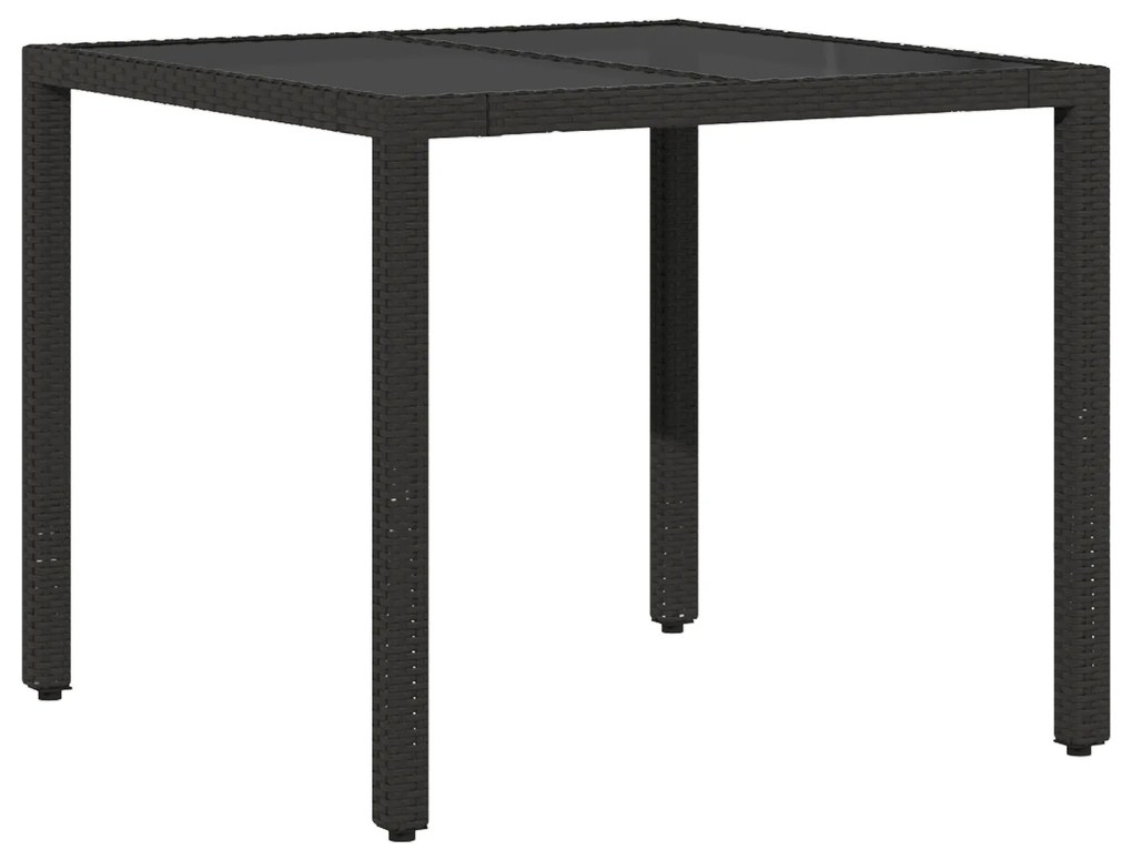 vidaXL Σέτ φαγητού για κήπο 5 pcs Μαύρο 90 x 90 x 75 cm
