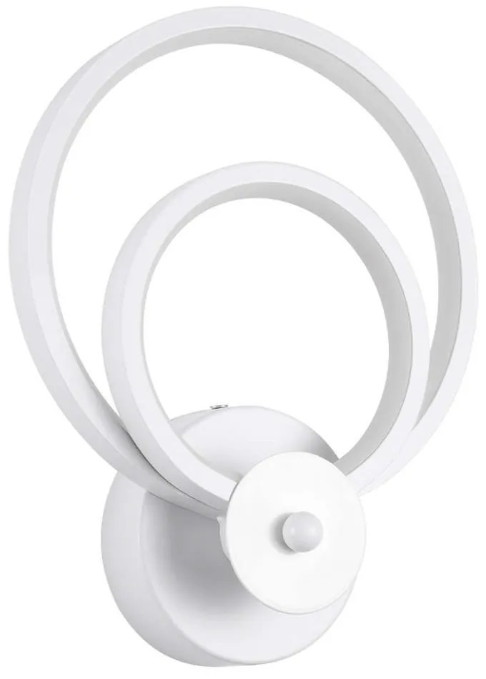 Φωτιστικό Τοίχου - Απλίκα Freddie 61077 Led 15W 20x7,5x25cm White GloboStar Αλουμίνιο