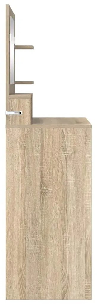 vidaXL Τραπέζια Ντυσίματος Κρεβατοκάμαρας με συρτάρι Δρύς Sonoma