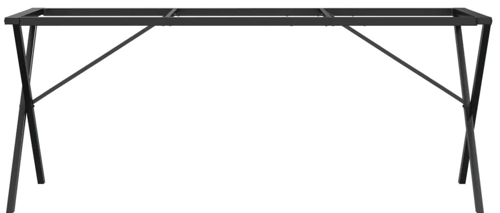vidaXL Πόδια Τραπεζαρίας σε Σχήμα «X» 160x80x73 εκ. Ατσάλι