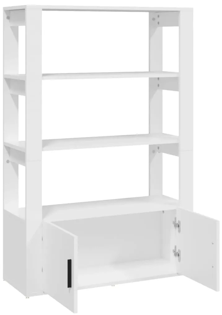 vidaXL Ντουλάπι Λευκό 80 x 30 x 119,5 εκ. από Επεξεργασμένο Ξύλο
