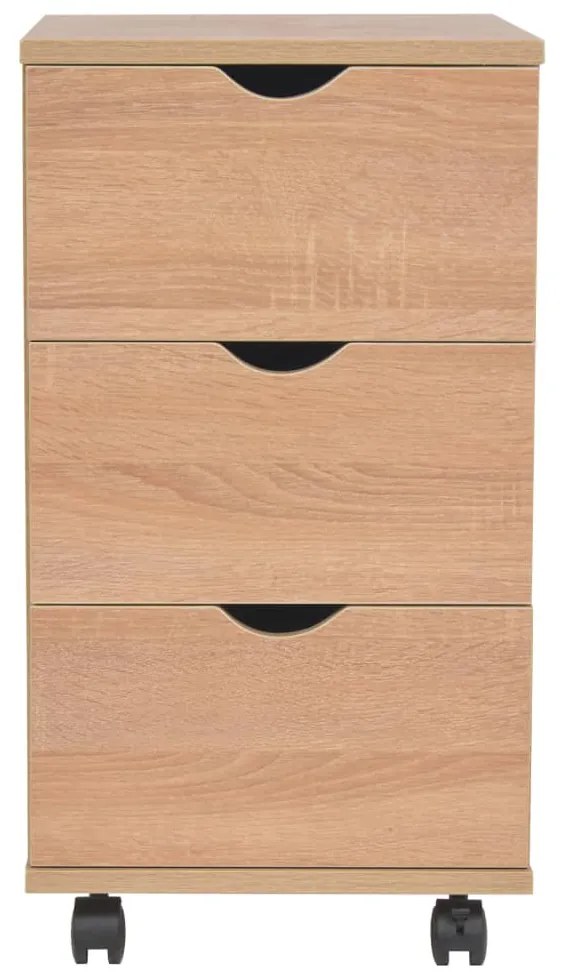 vidaXL Συρταριέρα Χρώμα Δρυός 33 x 45 x 60 εκ.