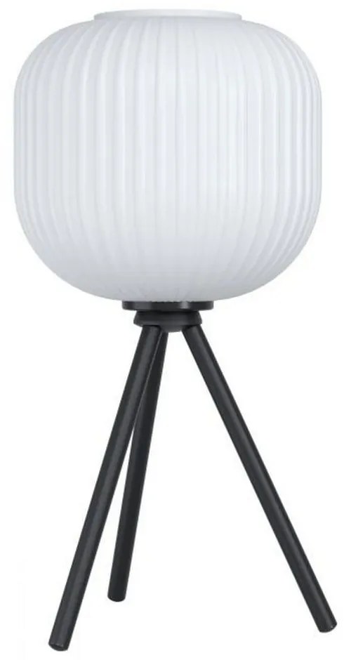 Φωτιστικό Επιτραπέζιο Mantunalle 99369 Black-White Eglo Metal, Glass