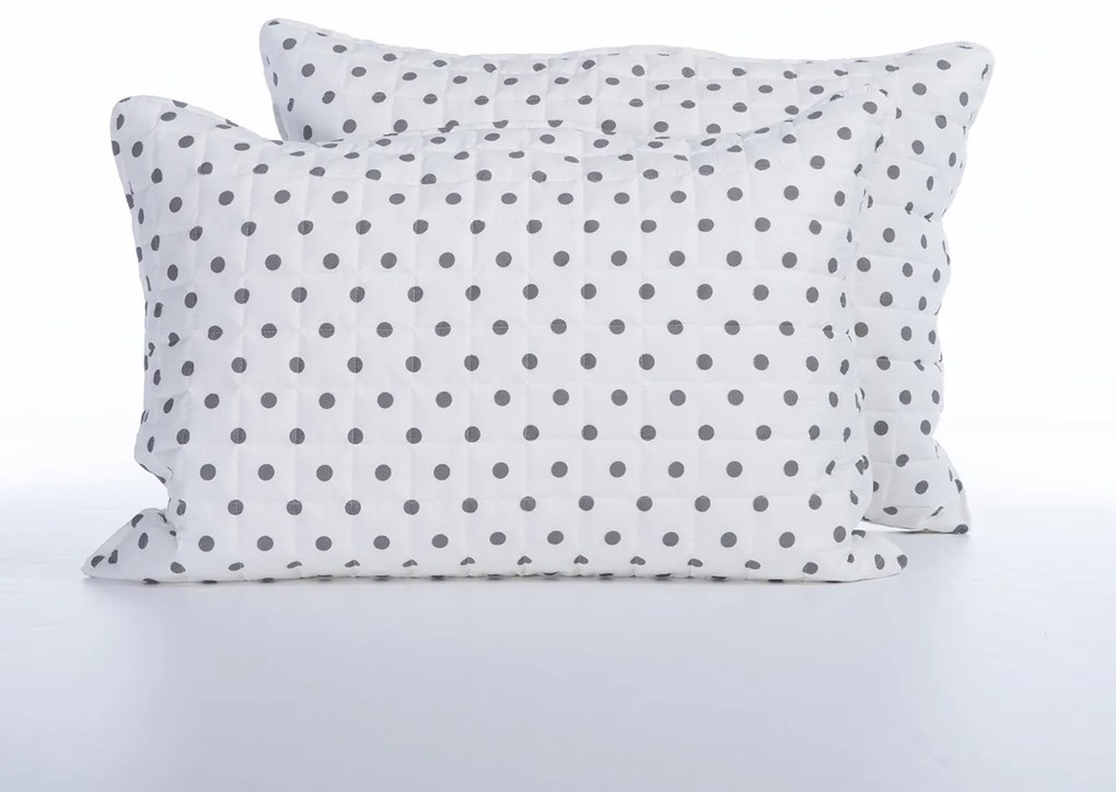 Ζεύγος Μαξιλαροθήκες Καπιτονέ (52x72) Nef-Nef Homeware Smart Donter Grey